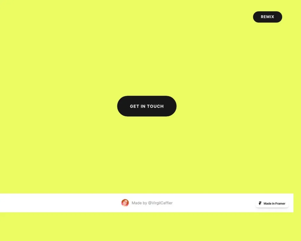 Framer bubble button design featuring a colorful, rounded button with a subtle gradient and shadow, enhancing user interactivity in web applications.