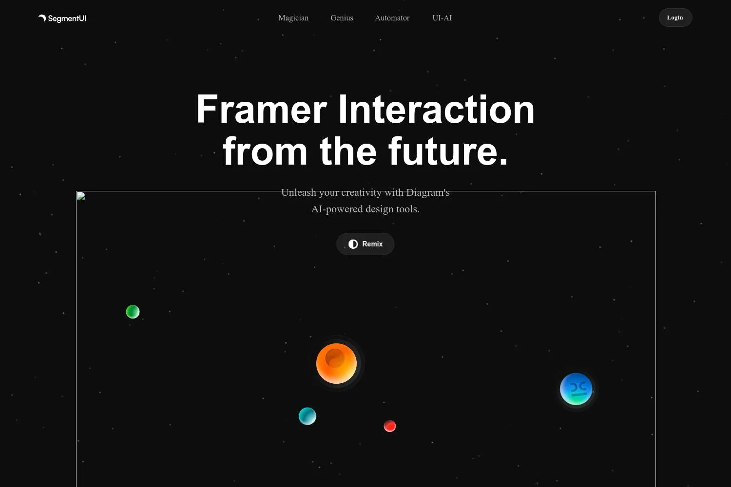 Diagram Hero Effect - HyperFramer