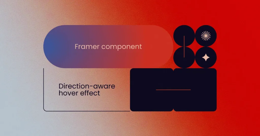 Venn diagram with direction-aware hover effect, showcasing overlapping areas in vibrant colors, designed with Framer for interactive experiences.