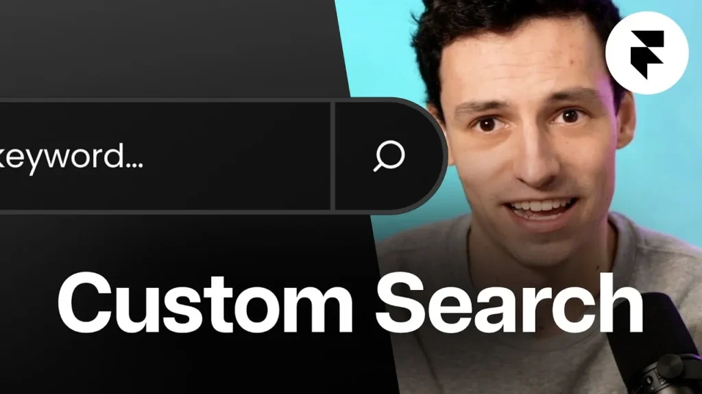 A sleek, modern custom search bar design created with Framer, showcasing a minimalist aesthetic and user-friendly interface.