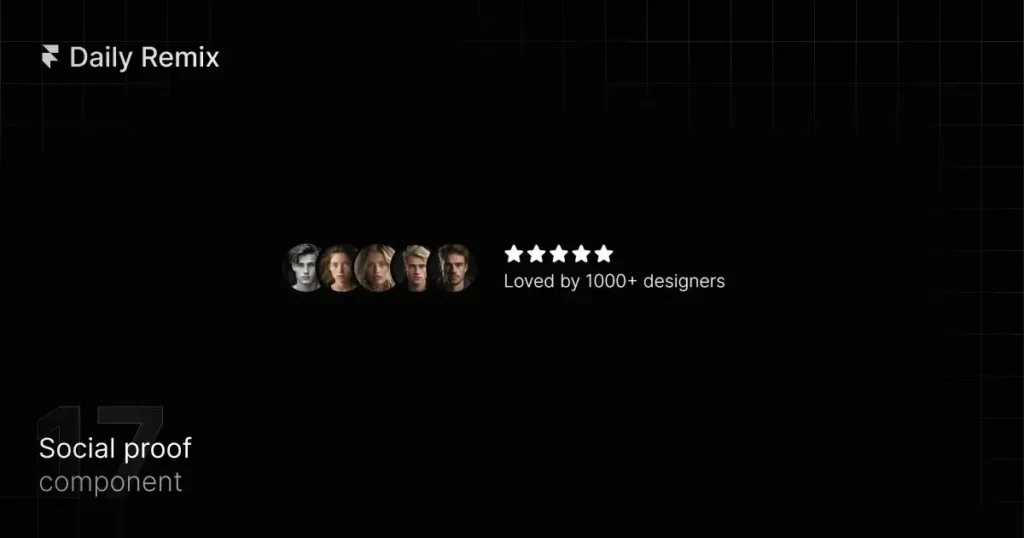 "Framer social proof display featuring user testimonials and star ratings on a sleek, modern interface, enhancing trust and credibility."