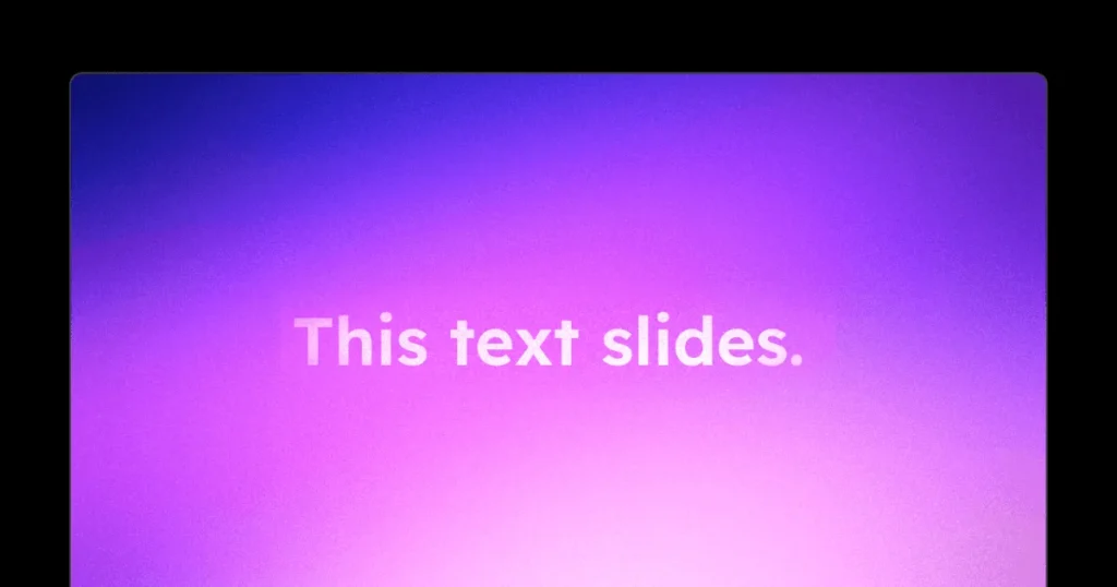 "Framer text slide showcasing various graphic design elements on a vibrant background, highlighting creativity and modern digital aesthetics."